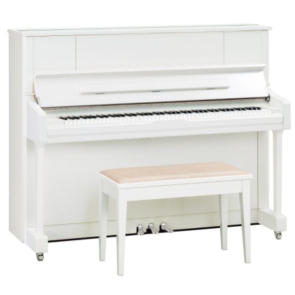 Yamaha U1J Acoustic Upright Piano - Polished White