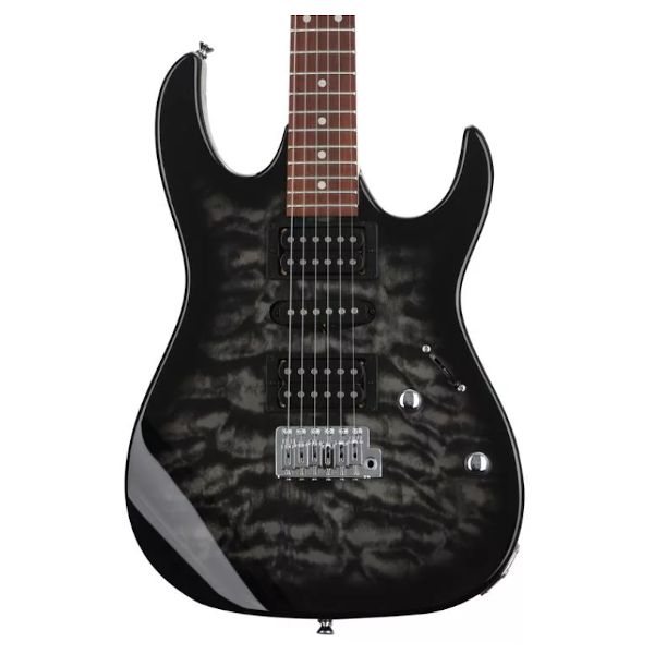Ibanez Gio GRX70QA Electric Guitar - Transparent Black Sunburst