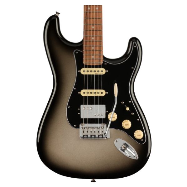 Fender Player Plus Stratocaster HSS Electric Guitar - Silver Burst with Pau Ferro Fingerboard
