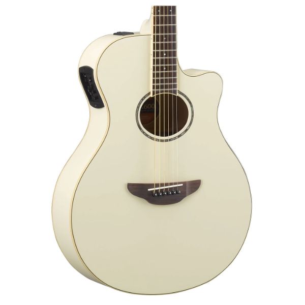 Yamaha APX600 Acoustic-Electric Cutaway Thinline - Vintage White