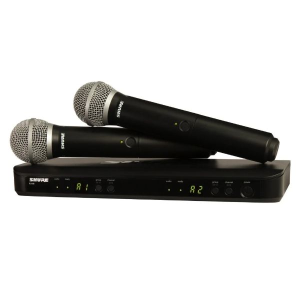 Shure BLX288/PG58 Dual Channel Wireless Handheld Microphone System
