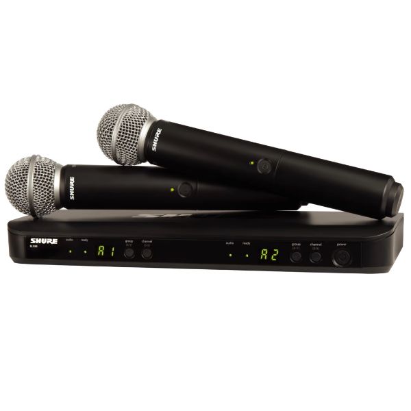 Shure BLX288/SM58 Dual Channel Wireless Handheld Microphone System