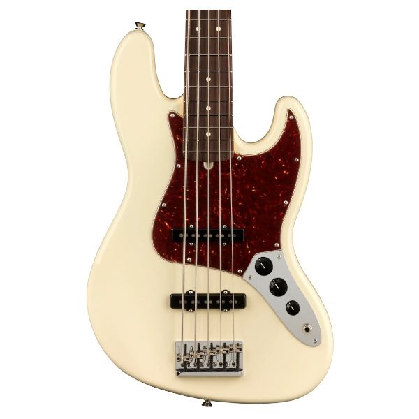 Fender American Professional II Jazz Bass V - Olympic White with Rosewood Fingerboard