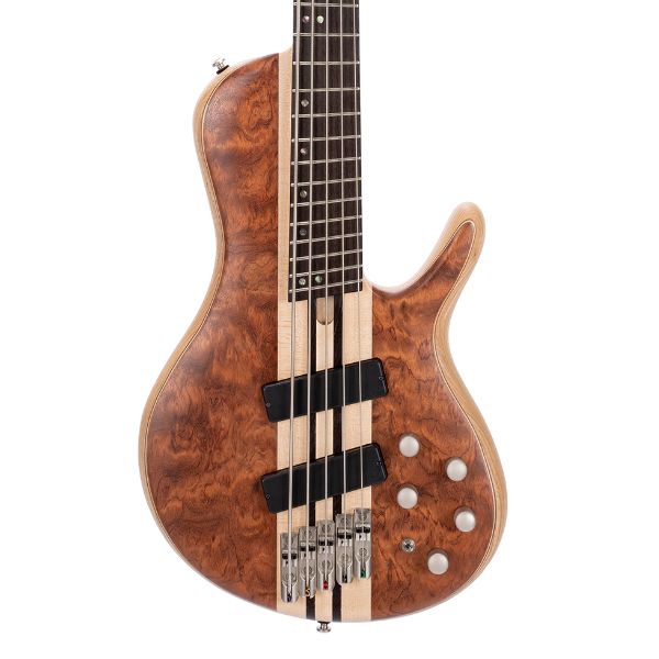 Cort A5 Beyond 5-String Bass Guitar - Open Pore Bubinga Natural