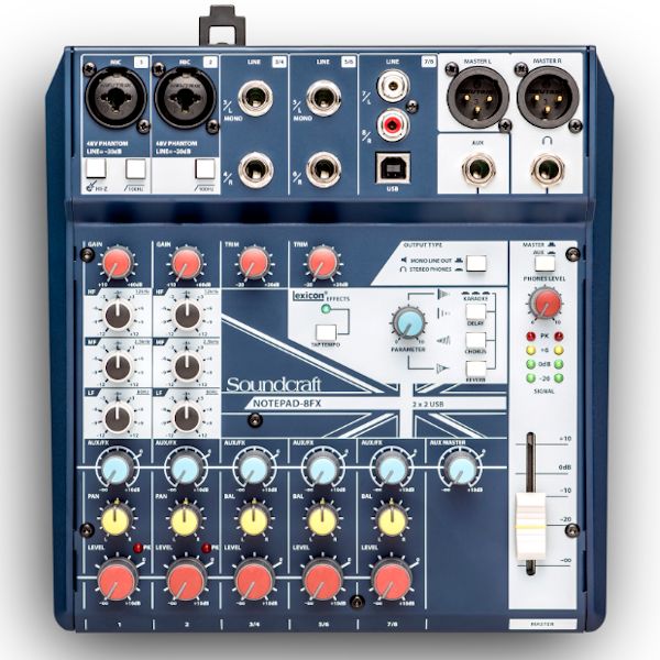 Soundcraft Notepad-8FX Mixer with Effects