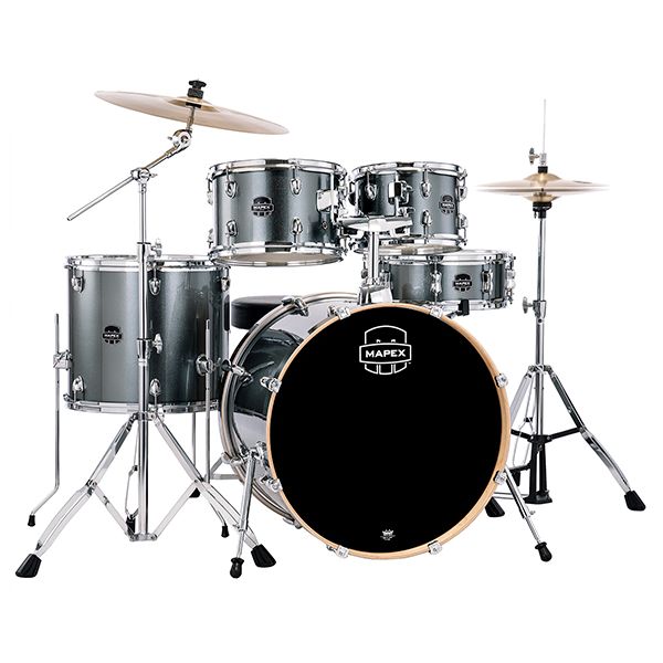 Mapex Venus 5-piece Rock Complete Drum Set - Steel Blue Metallic
