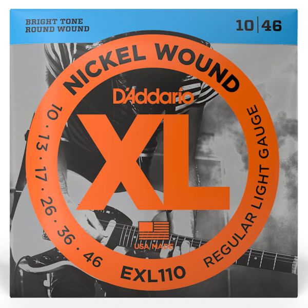 D'Addario EXL110 Nickel Wound Electric Strings - .010-.046 Regular Light