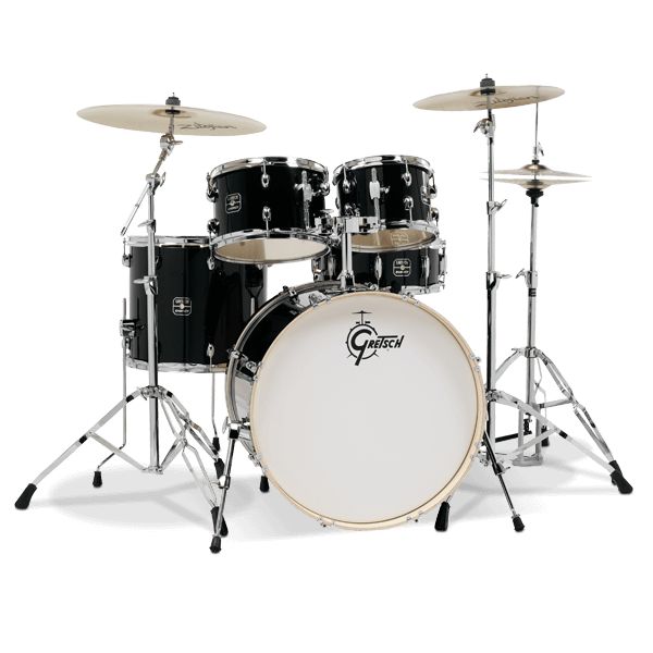 Gretsch Energy 5-Piece Drum Kit Inc. Hardware (No Cymbals) - Black