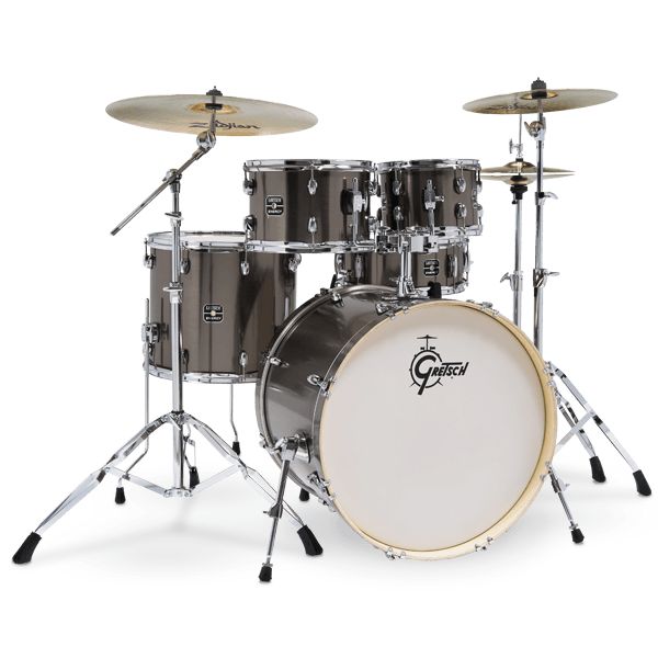 Gretsch Energy 5-Piece Drum Kit Inc. Hardware - Grey Steel