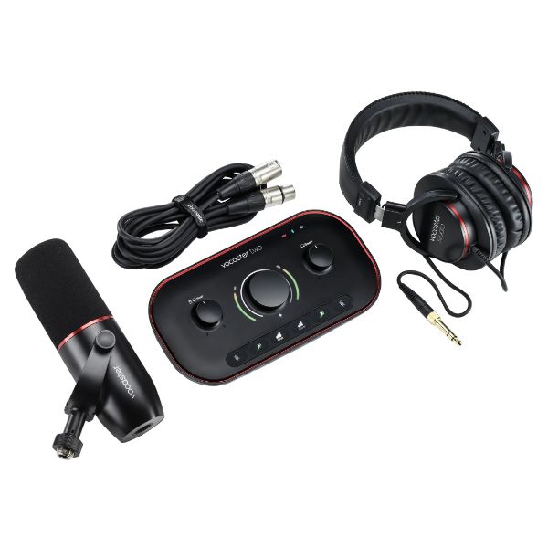 Focusrite Vocaster Two Studio USB-C Podcasting Audio Interface Bundle