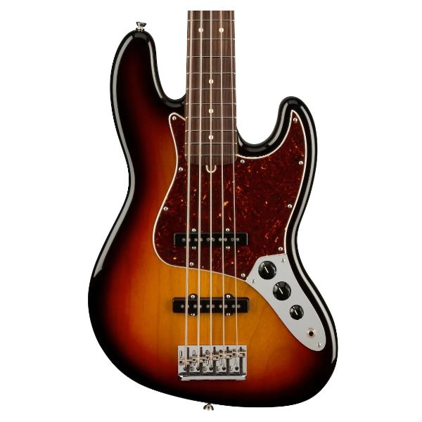 Fender American Professional II Jazz Bass V - 3 Color Sunburst with Rosewood Fingerboard