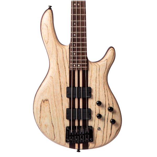 Cort A4 Ultra Ash 4-String Bass Guitar - Etched Natural Black