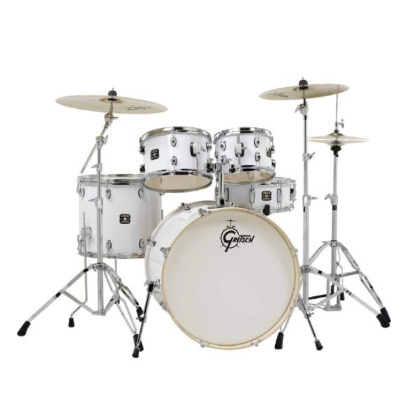 Gretsch Energy 5-Piece Drum Kit Inc. Hardware (No Cymbals) – White