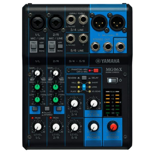 Yamaha MG06X 6-channel Mixer with Effects
