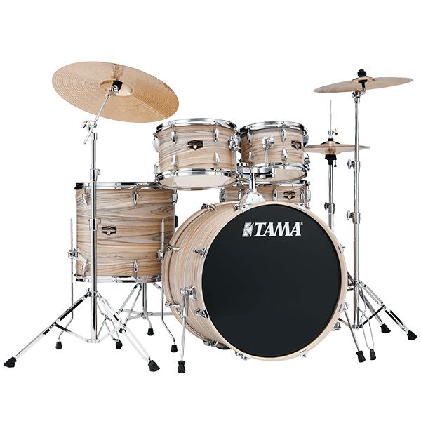 Tama Imperialstar IE52C 5-piece Drum Set - Natural Zebrawood Wrap