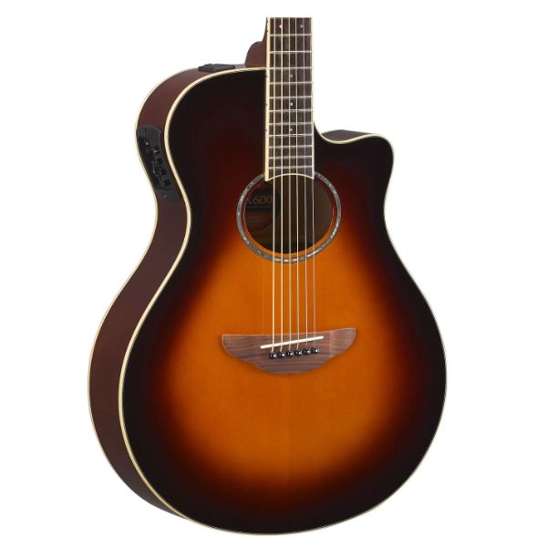 Yamaha APX600 Acoustic-Electric Cutaway Thinline - Old Violin Burst
