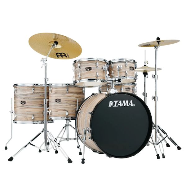 Tama Imperialstar IE62C 6-piece Drum Set - Natural Zebrawood Wrap