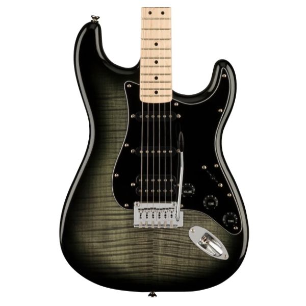 Fender Squier Affinity Series Stratocaster FMT HSS - Black Burst with Maple Fingerboard