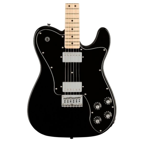 Fender Squier Affinity Series Telecaster Deluxe Electric Guitar - Black with Maple Fingerboard