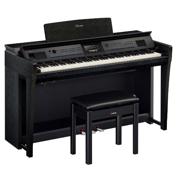 Yamaha Clavinova CVP-905PE Digital Piano with Bench - Polished Ebony