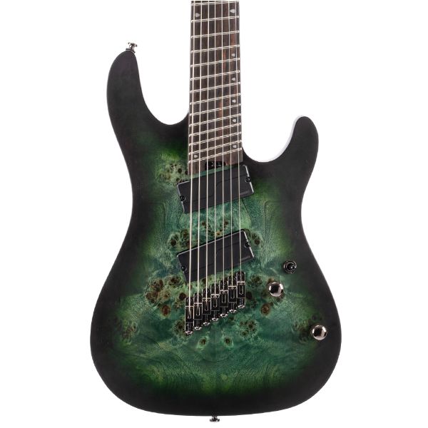 Cort KX507 7-String Multi Scale Electric Guitar – Star Dust Green