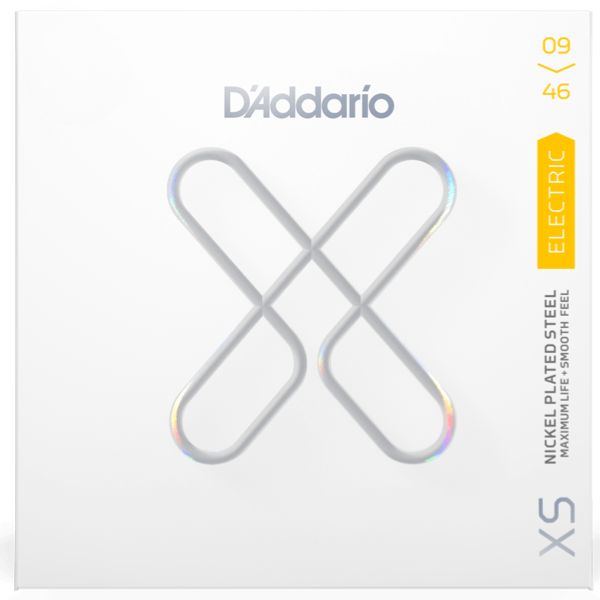 D'Addario XSE0946 XS Nickel-plated Steel Coated Electric Guitar Strings - .009-.046 Super Light Top/Regular Bottom