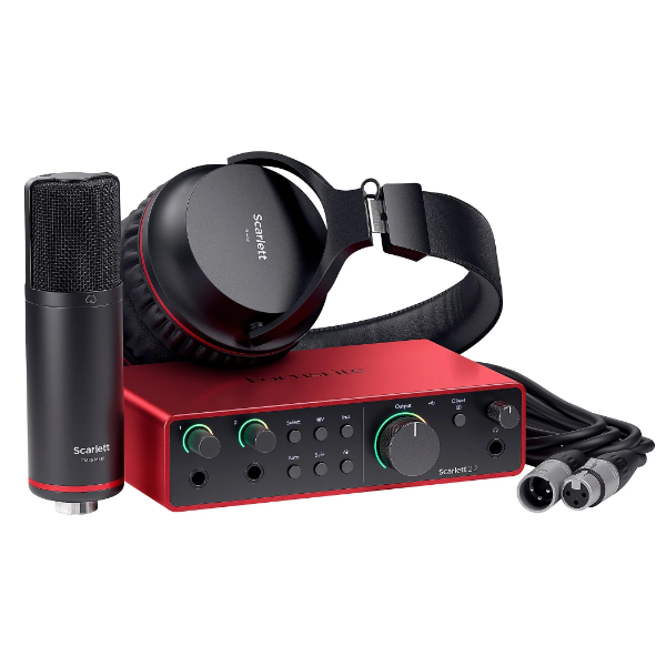 Focusrite Scarlett 2i2 Studio 4th Gen Recording Bundle