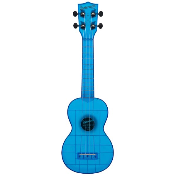 Kala Waterman Soprano Ukulele - Transparent Cobalt Blue