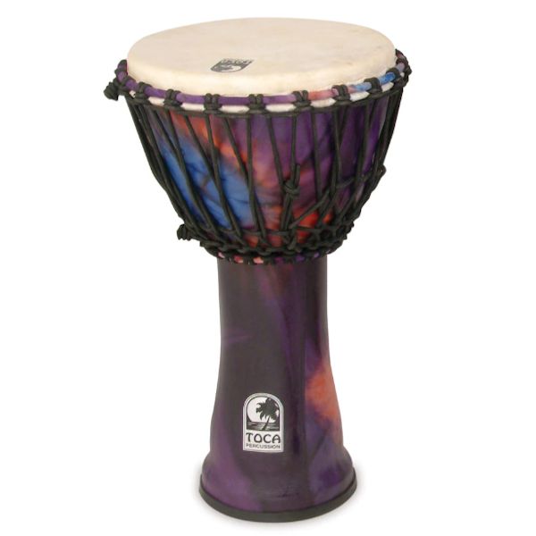 Toca Freestyle Rope Tuned 10’’ Djembe - Woodstock Purple
