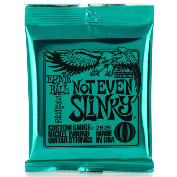 Ernie Ball 2626 Not Even Slinky Nickel Wound Electric Guitar Strings - .012-.056