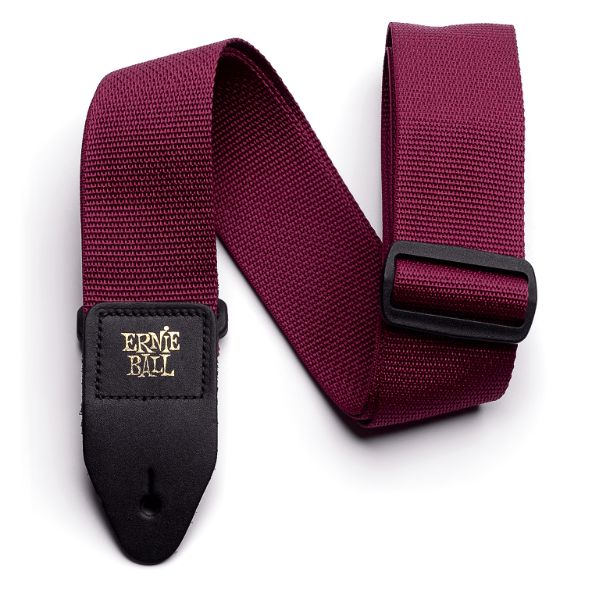 Ernie Ball 2-inch Polypro Strap - Burgundy
