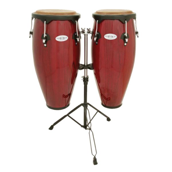 Toca Percussion Synergy Wood Congas - Rio Red