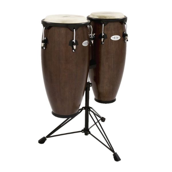 Toca Percussion Synergy Wood Congas - Tobacco