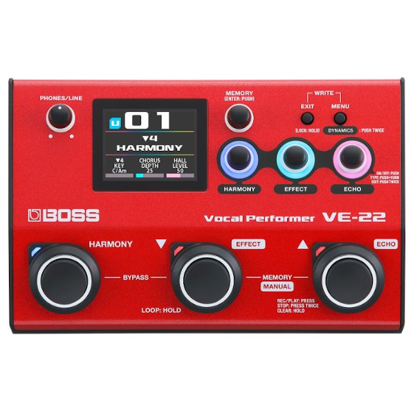 Boss VE-22 Vocal Effects and Looper Pedal