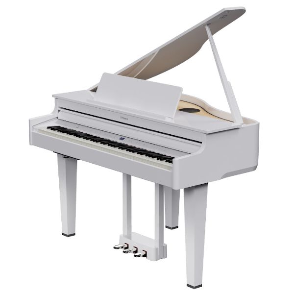 Roland GP-6 Digital Baby Grand Piano - Polished White
