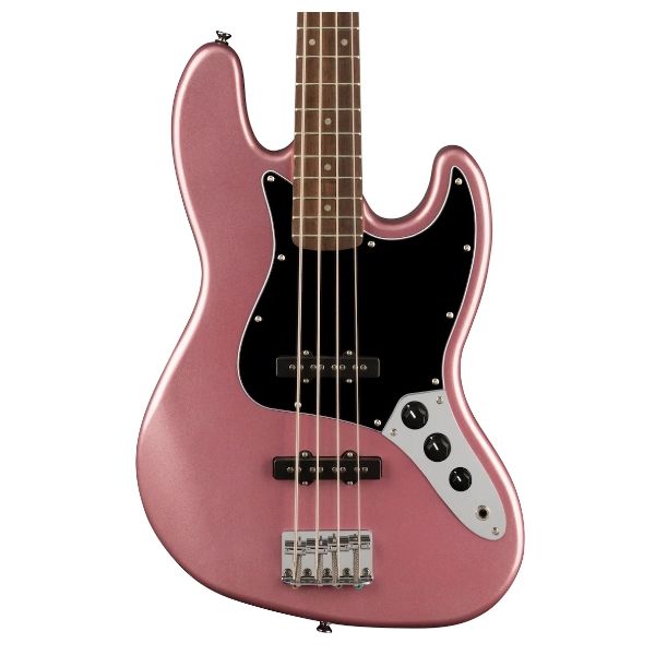 Fender Squier Affinity Series Jazz Bass - Burgundy Mist with Laurel Fingerboard
