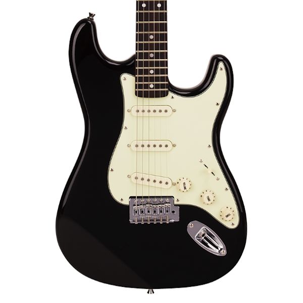 SX SST62 Vintage Electric Guitar - Black