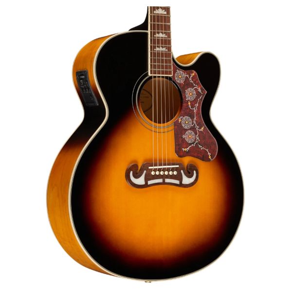 Epiphone J-200EC Studio Acoustic-Electric Guitar - Vintage Sunburst