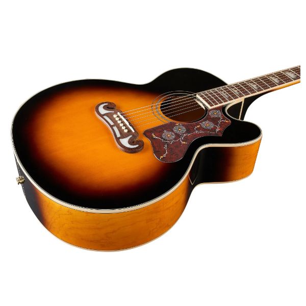 Epiphone J-200EC Studio Acoustic-Electric Guitar - Vintage Sunburst