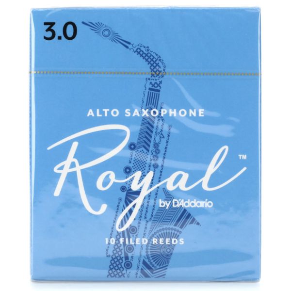 D'Addario Rico Royal Alto Saxophone Reeds - 3 (10-pack)