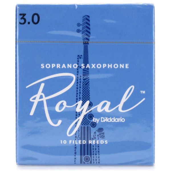 D'Addario Rico Royal Soprano Saxophone Reeds - 3 (10-Pack)