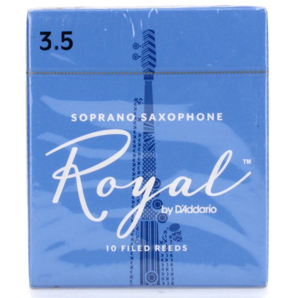 D'Addario Rico Royal Soprano Saxophone Reeds - 3.5 (10-Pack)