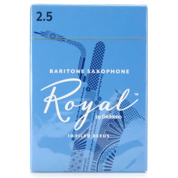 D'Addario Rico Royal Baritone Saxophone Reeds - 2.5 (10-pack)