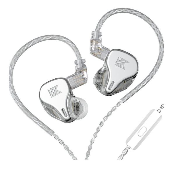 KZ DQ6S Triple Driver In Ear Monitor Earphones - Silver