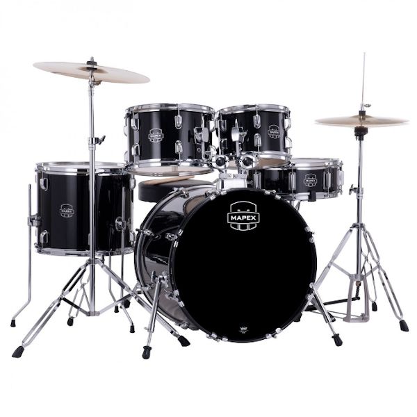 Mapex Comet CM5044FTCDK 5-piece Drumkit Combo - Dark Black