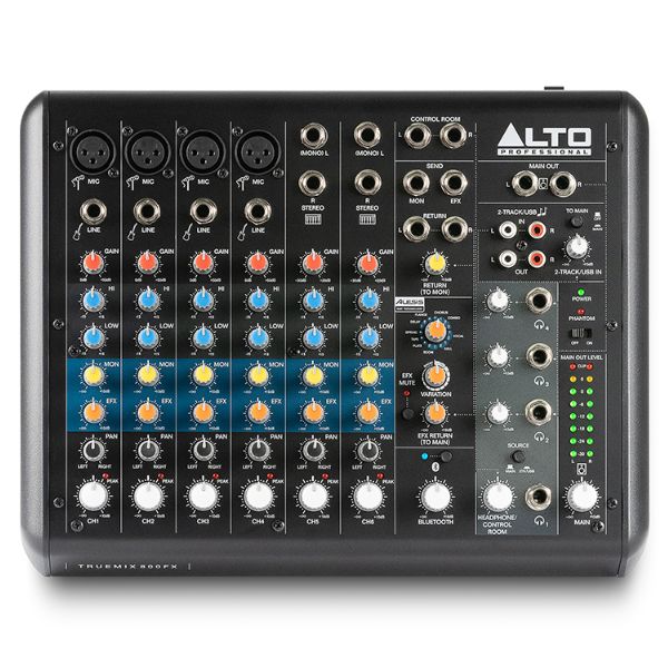 Alto Professional TrueMix 800FX 8-channel Analog Mixer with Multi-FX