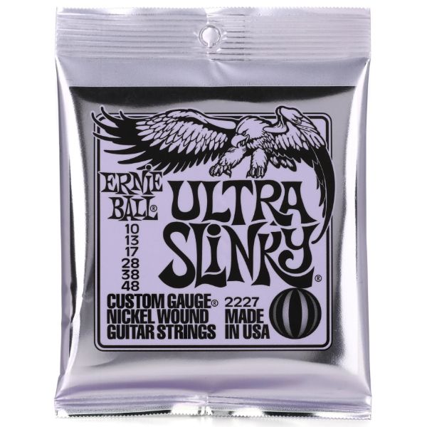 Ernie Ball 2227 Ultra Slinky Nickel Wound Electric Guitar Strings - .010-.048