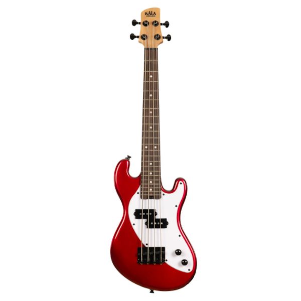 Kala Solidbody U-Bass Electric Bass Guitar - Red