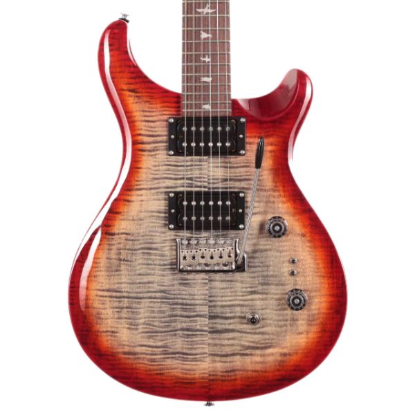 PRS SE Custom 24-08 Electric Guitar - Charcoal Cherry Burst