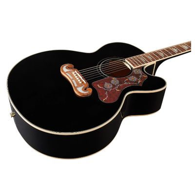 Epiphone J-200EC Studio Acoustic-Electric Guitar - Black